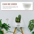 thumbnail image 6 of FENGGUIQU Vintage Plastic Flower Pot White 1Pack Multi-Use for Garden, 6 of 8