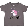 thumbnail image 3 of Inktastic 4th Birthday Cute Unicorn Girls Toddler T-Shirt, 3 of 5