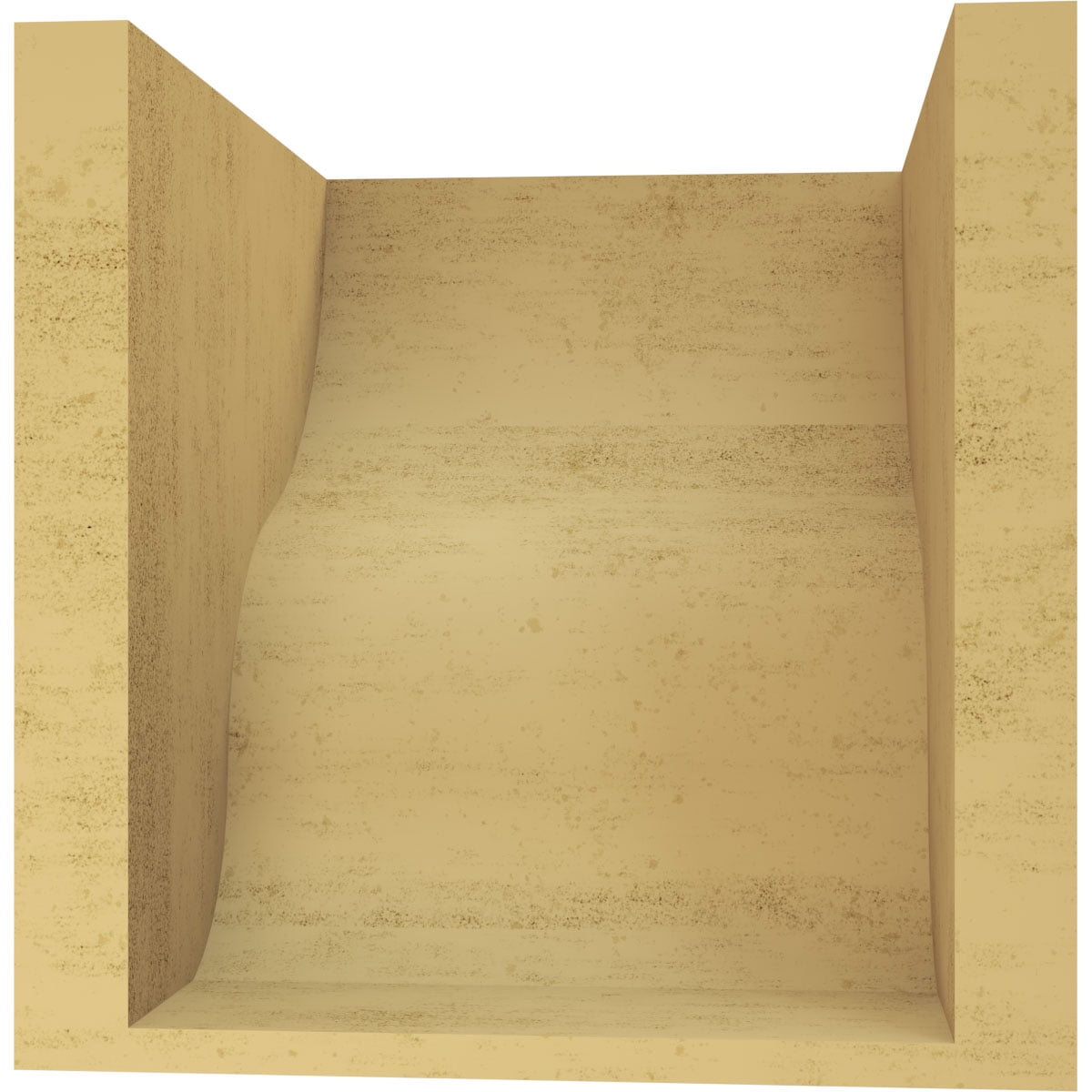 9"W x 9"D x 9"H Wide Greensboro Rough Cedar Woodgrain TimberThane Corbel, Primed Tan