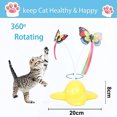 thumbnail image 2 of Juguete interactivo para gatos, eléctrico, automático, giratorio, con forma de mariposa, para interiores, divertido juguete de mariposa para burlarse de los gatos., 2 of 5