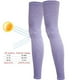 thumbnail image 4 of Calentadores de piernas para ciclismo, baloncesto, correr, ejercicio, verano, manga larga, morados, 4 of 9