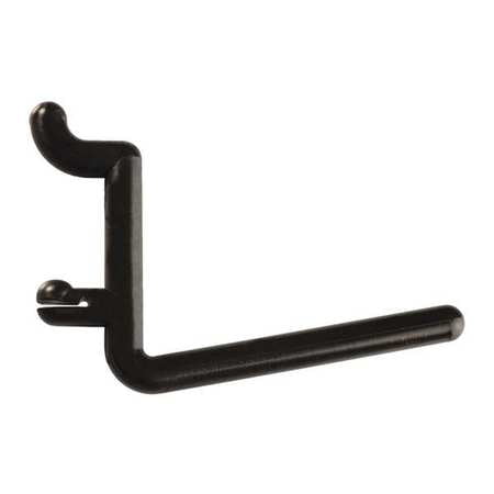Locking Pegboard Hook - Locking Pegboard Hooks,2 in. L,Black,PK8 FUNCTIONAIRE FH3-4