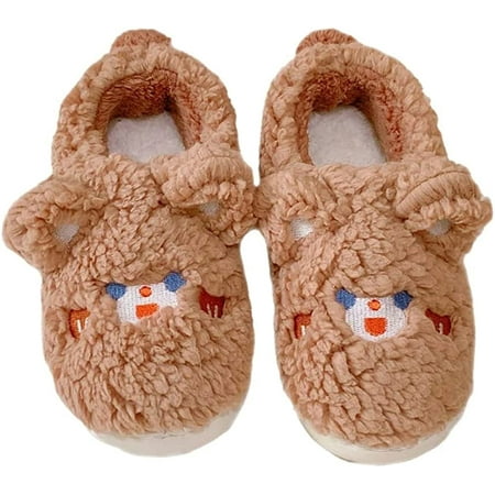 

Cute Animal Bunny Rabbit Sheep Home Slippers for Women Fluffy Faux Fur Plush Lovely Warm Soft House Shoes Indoor Bedroom