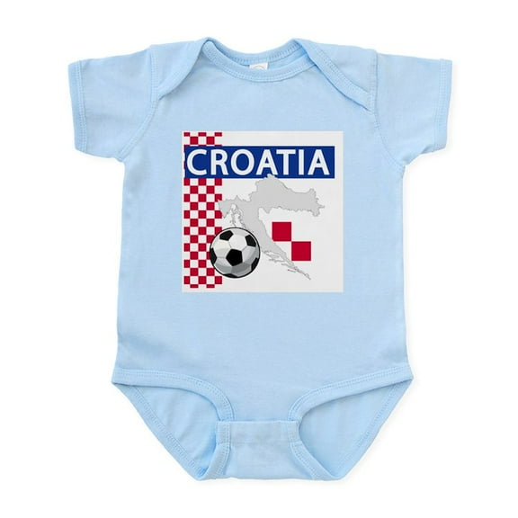 CafePress - Croatia Soccer Infant Bodysuit - Baby Light Bodysuit, Size Newborn - 24 Months