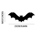 thumbnail image 2 of 12 Pcs Hanging Bats Halloween Decorations Outdoor - Large Flying Plastic Bats Outside Decor - 3 Different Sizes - Glow in Dark Eyes for Hanging in The Tree, Porch, Yard, Lawn, Indoor, 2 of 7