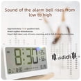 thumbnail image 4 of 8001-EN Reloj digital multifuncional con brillo LED y visualización de temperatura y humedad ajustables, 4 of 8