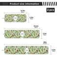 thumbnail image 4 of Coolnut 2 Pack Faucet Mat Splash Guard for Kitchen Sink,Summer Butterflyes Bees 30x5 Inch Super Absorbent Microfiber Sink Protector Mat, Kitchen Sink Mat Machine Washable Kitchen Sink Accessories, 4 of 7