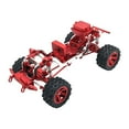 thumbnail image 3 of Chasis de carrocería de coche RC 1/12 con ruedas, fácil de instalar, piezas de montaje profesionales para bricolaje para coche de orugas H12Y a escala Rojo, 3 of 9