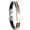 Orange, variant on QQTDFG Waterproof Stainless steel Detox Wristband-Black