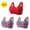 E_ Red, variant on Fashion Ellymuse 3 Pack Senior Bras, Ellymuse Bras for Older Women Front Closure, Comfortable & Convenient Front Button Bra Pink 12