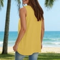 thumbnail image 4 of Hessimy Womens Scoop Neck Tank Tops Sleeveless Camisole Stretch Casual Basic Slim Fit Cami Tee Shirts(Yellow,M), 4 of 8