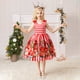 thumbnail image 4 of Vestido de Navidad para niña, estampado de Papá Noel, vestido de actuación, vestido de princesa hinchado para niña, 4 of 6