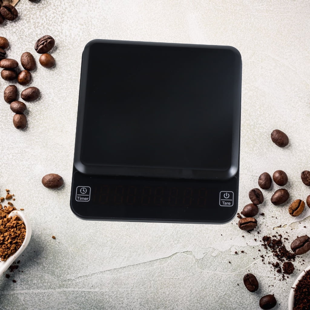 Geemin Precise Electronic Digital Coffee Scale With Timer And Tare Function, 3KG/0.1G Espresso Weighing Tool Kitchen Scales