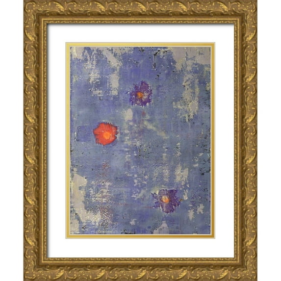 Weston, Bernard 19x24 Gold Ornate Wood Framed with Double Matting Museum Art Print Titled - Suiren