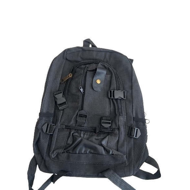 Mochilas para la Escuela: Mochila de Hombre de Lienzo con Múltiples Compartimentos para Estudiantes de Secundaria