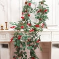 thumbnail image 2 of Decoration Clearance ASXite Christmas Garland, Simulation Plants Atmospheres Arrangement Simulation Christmas Red Fruit Pines Needle Decoration Christmas Pines Vines, 2 of 6