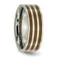 thumbnail image 2 of Titanium Brown Enamel Flat 8mm Polished Band, 2 of 6