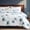 Green-01, variant on 100% Cotton Floral Comforter 3 Pcs Botanical Queen Bedding Set Yellow Flower Grey Leaf Plant Printed Super Soft Cozy Country Rustic Bed Comforter Set All Season