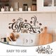 thumbnail image 4 of 1 Sheet Coffee Wall Sticker Wall Decorations Wall Stickers Decor Home Wall Decoration, 4 of 4