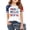 #A02-Multicolor, variant on Girls 4th Of July T-Shirts 10-12 Red White Blue Bow Print Patriotic Shirts Raglan Short Sleeve Crewneck Shirts Memorial Independent Day Tees