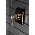 thumbnail image 2 of Kingston KS3042BAL Heirloom Single-Handle Three-Way Diverter Valve with Square Trim Kit in Polished Brass, 2 of 9