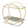 thumbnail image 1 of Organizador de encimera de baño, estante de almacenamiento, tocador de baño decorativo versátil Blanco, 1 of 9