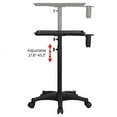 thumbnail image 2 of SmileMart Professional Rolling Salon Black Tray Trolley Cart, 2 of 8