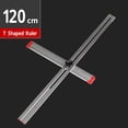 thumbnail image 3 of Metal T Square Ruler, T Square Ruler 48in Time Saving Aluminum Alloy Wear Resistant  for Layout Measuring, 3 of 7