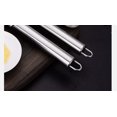 thumbnail image 4 of Prensa de ajo de acero inoxidable picadora y trituradora con rodillo de silicona Peeler. A prueba de óxido, apretar fácilmente, lavavajillas seguro, fácil de limpiar Afortunado Sencillez, 4 of 5