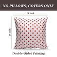 thumbnail image 2 of LALILO Throw Pillow Covers With Red Polka Dots White Dot Polka Backdrop Cushion Cover 18" x 18", 2 Pack, 2 of 6