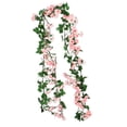 thumbnail image 5 of deevoka Artificial Decorative Fake Plant Vine 180cm Green Leaves Garland for Pink, 5 of 9