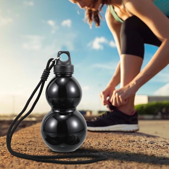 MOKKHNB Black Gourd Water Bottle Plastic Stylish for DIY Large Capacity