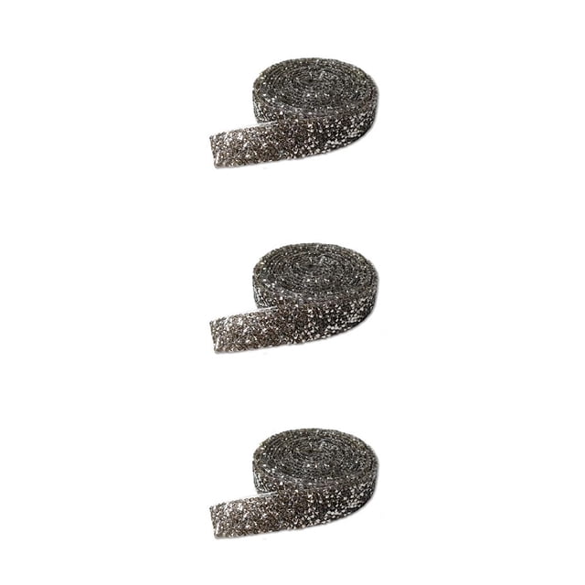 Billuyoard Pegatinas ostentosas DIY para cinturón, arreglo de ropa, cuentas decorativas, tira de taladro con brillo para adorno de automóvil, Type1 NO1