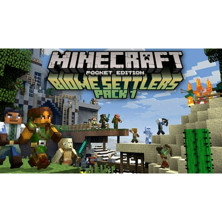 Minecraft: Wii U Edition DLC - Biome Settlers Skin Pack 1, Nintendo, WIIU, [Digital Download],