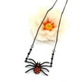 thumbnail image 3 of FRCOLOR Punk Vintage Retro Spider Pendant Necklace Gothic Red Stone Biker Goth Jewelry (Black), 3 of 8