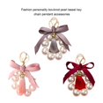 thumbnail image 3 of Methold Llavero moda Bowknot llavero moderno hecho a mano exquisito bolso encanto Auto colgante decoración fiesta cumpleaños Universal Luces de acuario Rojo Methold PT004589-03, 3 of 6