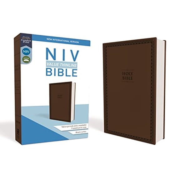 Pre-Owned NIV, Value Thinline Bible, Imitation Leather, Brown (Imitation Leather) 0310448468 9780310448464
