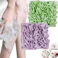 thumbnail image 1 of The Leeffa, Loufee Loofah Washcloth, The Leeffa Soft Loofah and Washcloth, 2 en 1 esponja de lufa de baño, esponja de ducha con cordón, limpiador de espalda Luffa para ducha (2PCS-B), 1 of 6