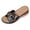 Black, variant on Dakaela Low Wedges Sandals for Women Comfortable Summer Slip on Slides with Arch Support Open Toe Beach Walking Slippers Shoes Size 6-10 Black