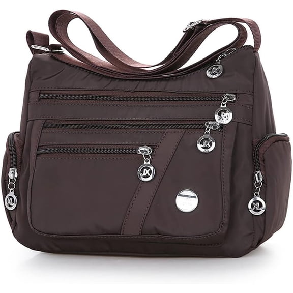 MMYGU Crossbody Bag for Women Nylon Shoulder Purse Roomy Large Capacity Travel Purse Lightweight Messenger Satchel