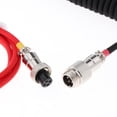 thumbnail image 4 of Cable en Alambre Escalable USB TPU Metal 5V 4A Conector para Mecánico Auricular de Computadora rojo shamjiam Alambre de cable en espiral, 4 of 4