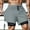 Gray, variant on Men Solid Color Casual Shorts Workout Gym 2-in-1 Pants Drawstring Double Layer Exercise Pants