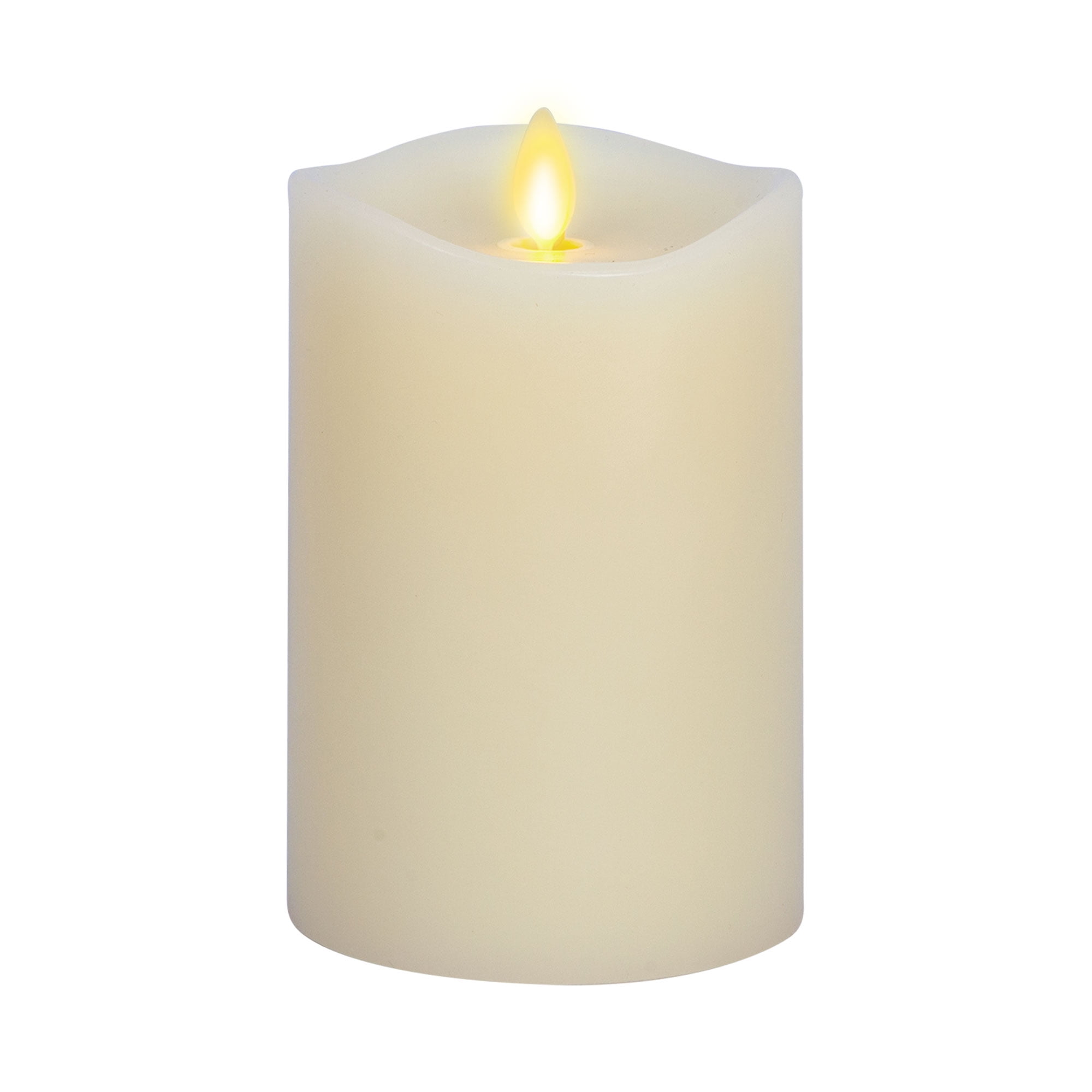 Matchless by Luminara Ivory Flameless Candle Pillar Melted Top