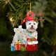 thumbnail image 3 of Colgante de árbol de Navidad para decoración de la habitación, adorno de resina acrílica con forma de perro para fiesta de año nuevo, suministros para regalo de Navidad, 2023, 3 of 4