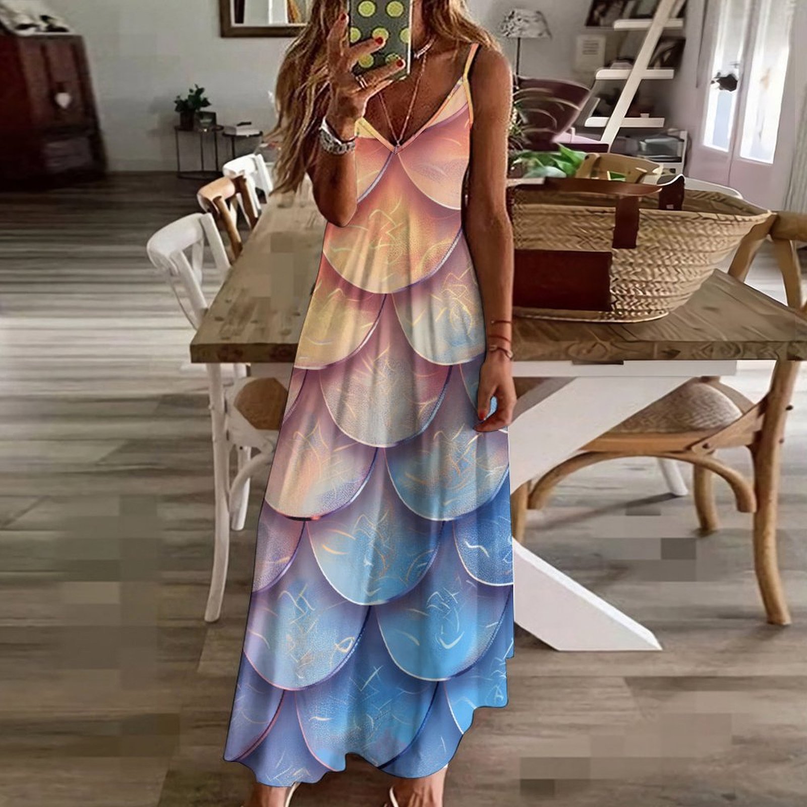 Mermaid Fish Scales Fine Art Sleeveless Dress Summer Dress Woman 2025 -  Walmart.com