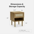 thumbnail image 2 of Mopio Haylee Nightstand Oak Rattan, 2 of 6