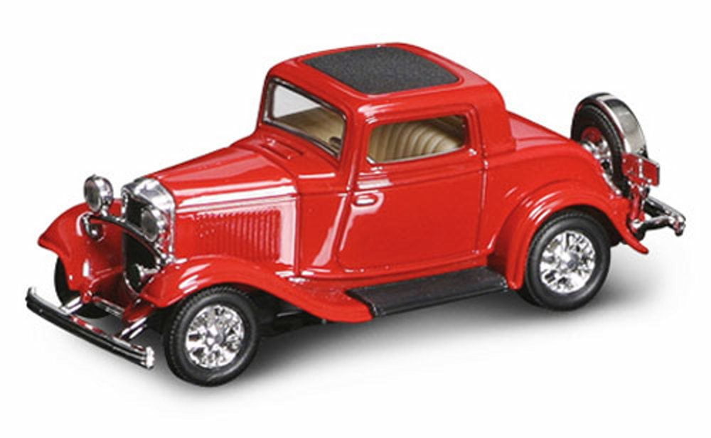 1932 Ford 3-Window Coupe Diecast Car Package - Two 1/43 Scale Diecast Model Cars