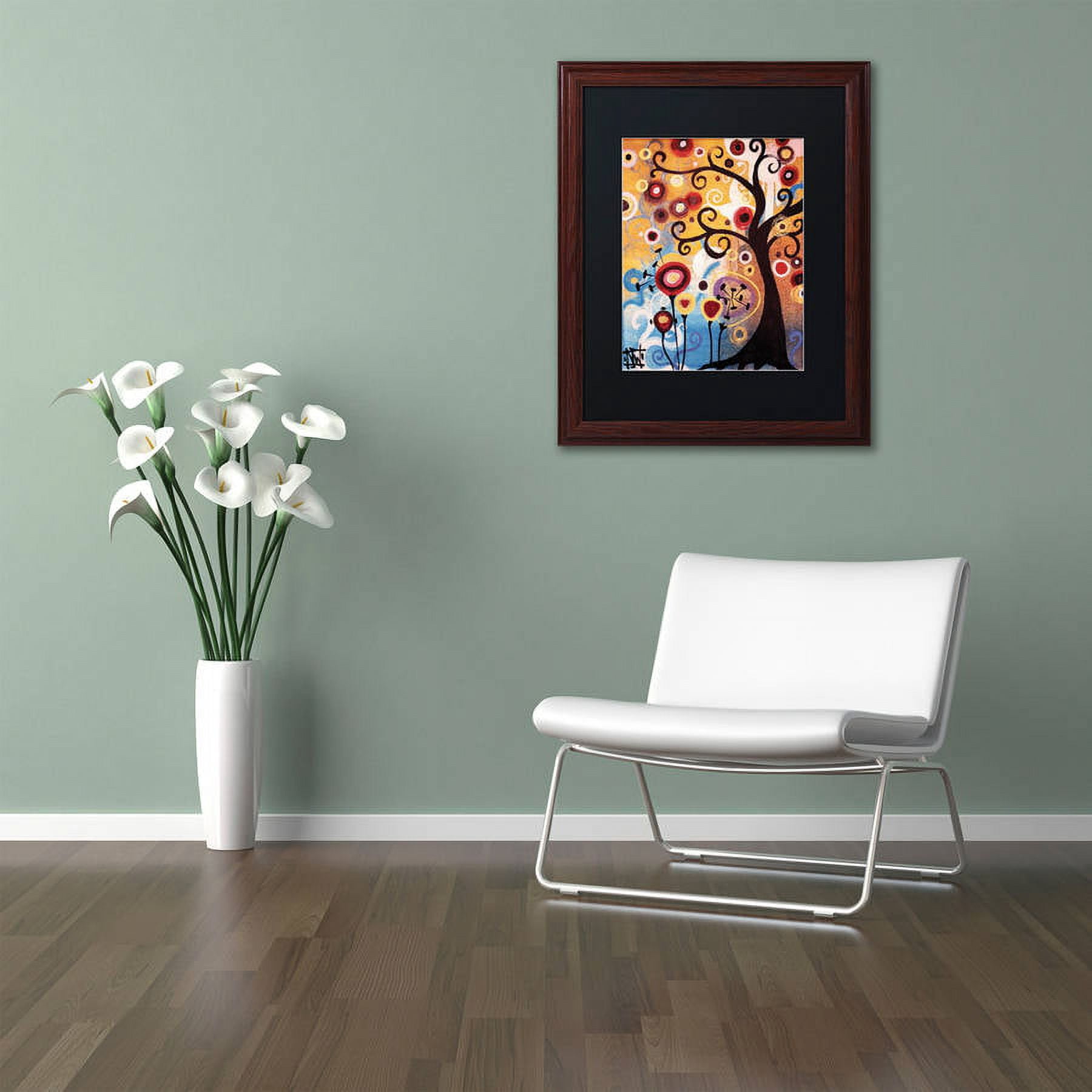 Trademark Fine Art "17" Canvas Art by Natasha Wescoat, Black Matte, Wood Frame