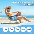 thumbnail image 3 of WaleafBackpack Beach Chairs for Adults,1 Pack Folding Heavy Duty Camping Chair with Large Pockets and Cup Holder, 3 of 7