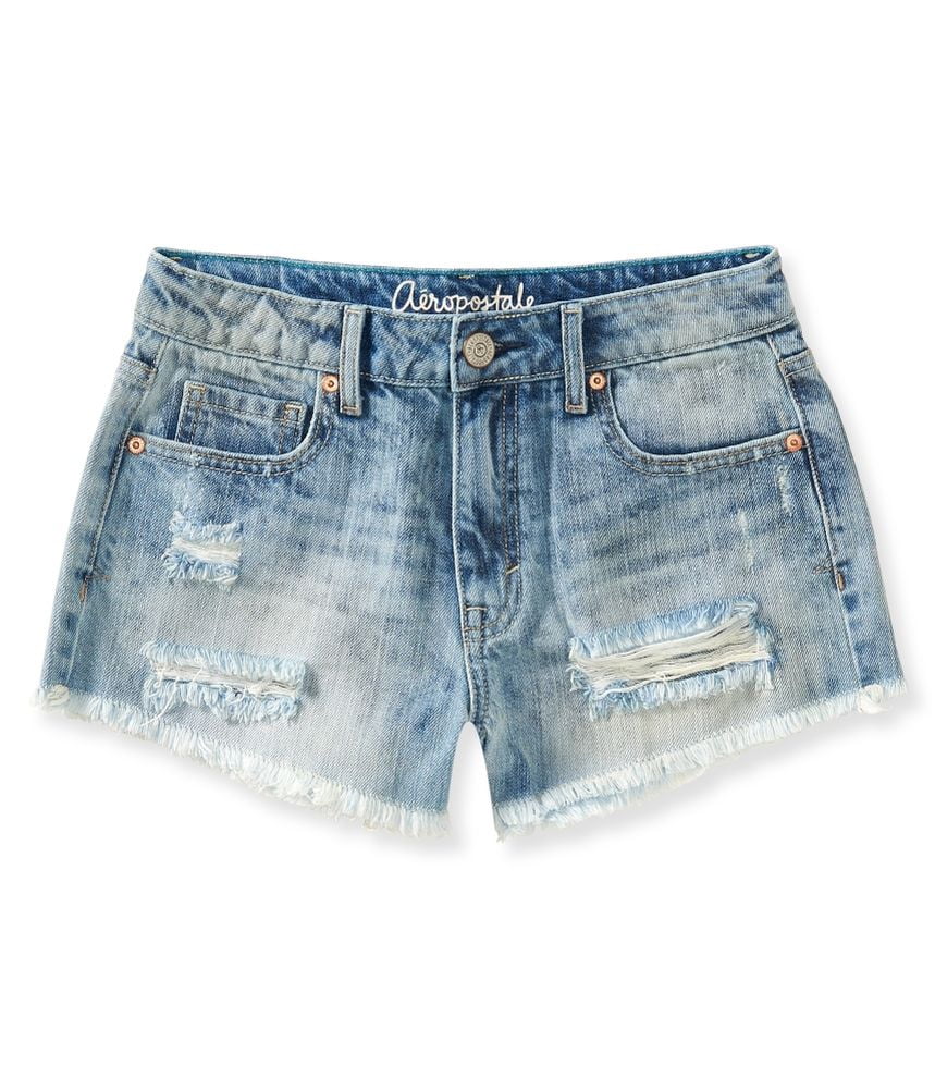Aeropostale Aeropostale Juniors High Rise Casual Denim Shorts